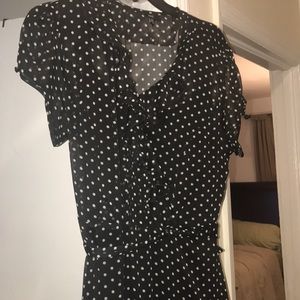 Dress black and white polka dots